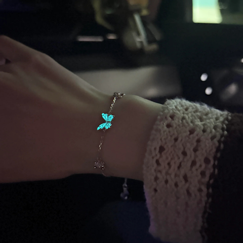 Luminous Dream Blue Butterfly Bracelet