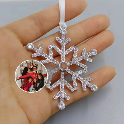 Personalized Snowflake Photo Ornament