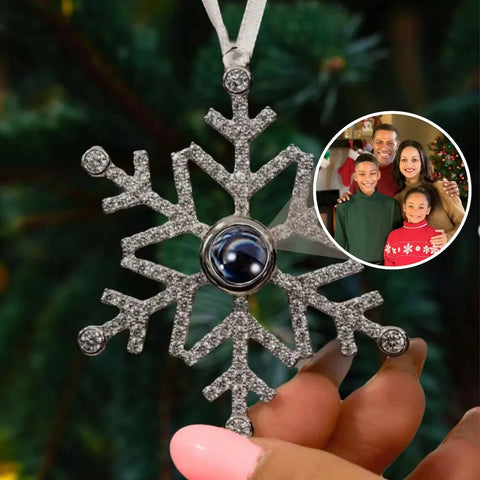 Personalized Snowflake Photo Ornament