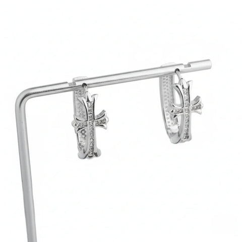 Cross Hoop Earrings for Women – Everyday Christian Jewelry