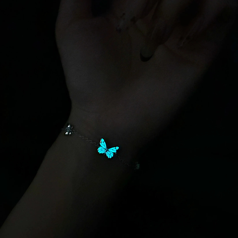 Luminous Dream Blue Butterfly Bracelet
