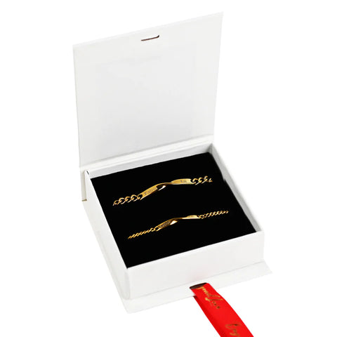 Personalized Couples Bracelet Set