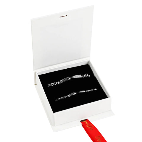 Personalized Couples Bracelet Set