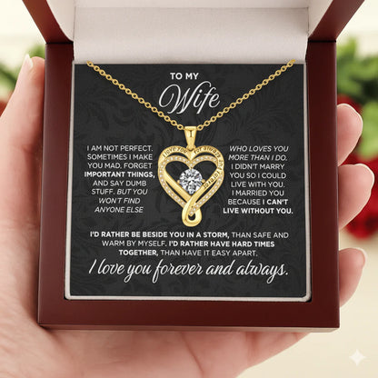 To My Wife - Forever & Always Necklace