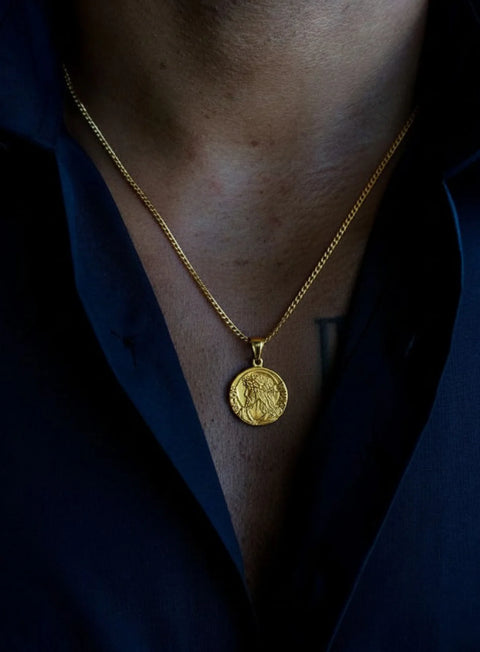 Jesus Quarter Necklace