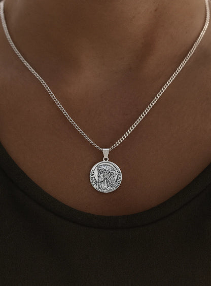 Jesus Quarter Necklace