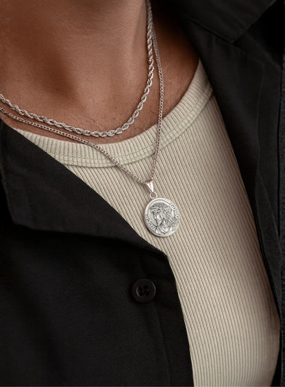 Jesus Quarter Necklace