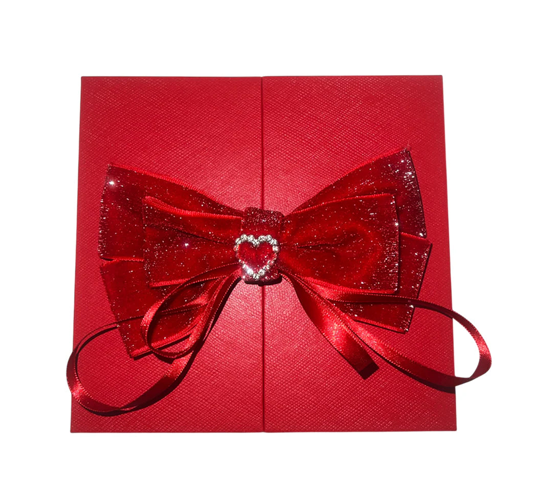 Heart Rose Gift Box with I Love You Projection Necklace