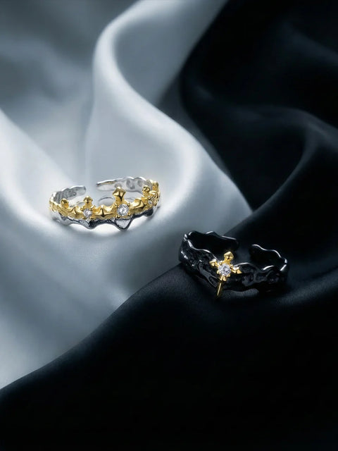 Blade & Tiara Ring Set