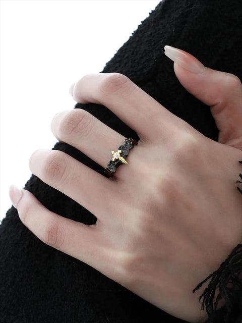 Blade & Tiara Ring Set