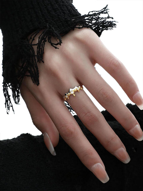 Blade & Tiara Ring Set