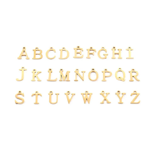 Paperclip Letter Initial Circle Lock Clasp Necklace